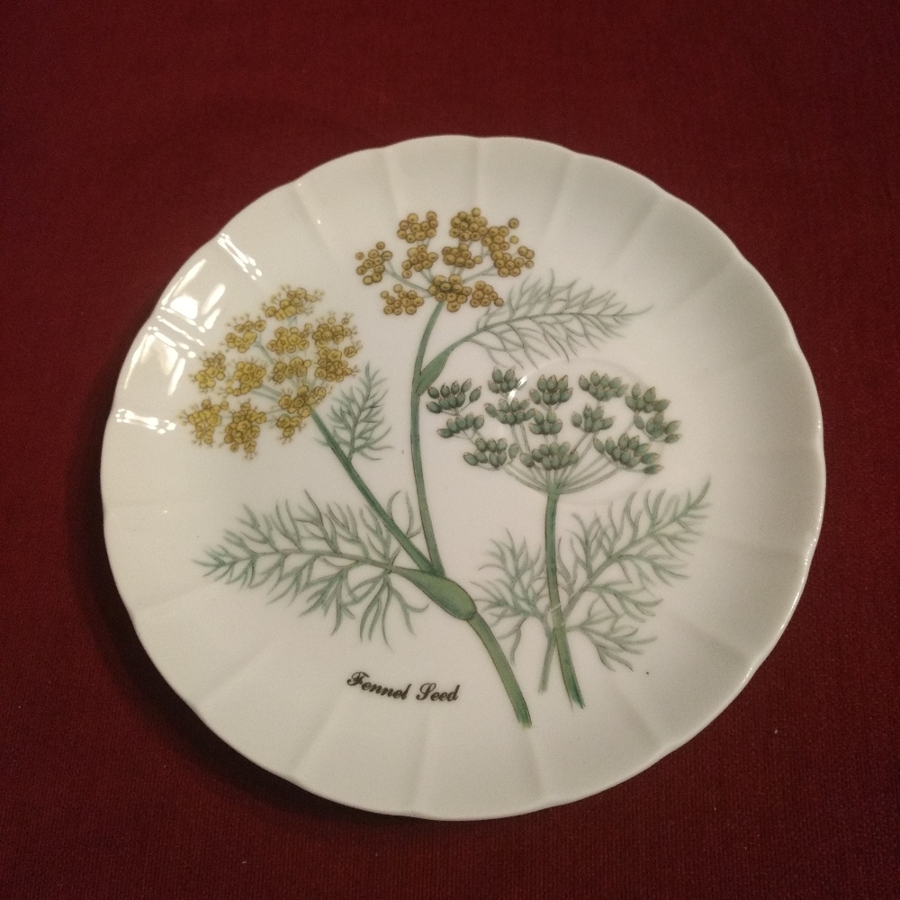 1 Vintage Stafford Replacement Fennel Herb Luncheon Plate 8"